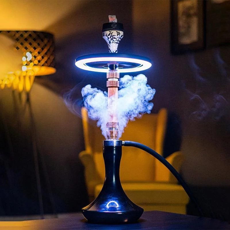 Factory Wholesale Shisha Hookah Decoration Smoking Accessories Remote Control LED Light Ring Lamp